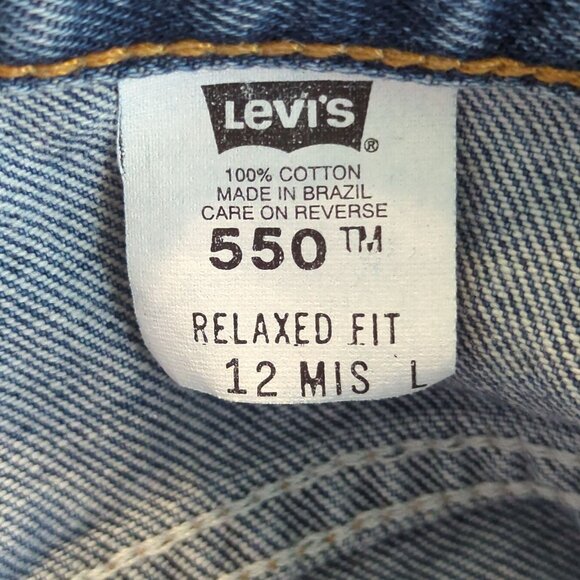 Vintage Y2K Levi’s 550 Relaxed Fit Jeans Women’s 12 Miss High Rise Tapered Leg - Picture 8 of 14